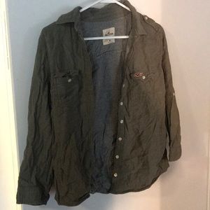 Army green hollister jacket